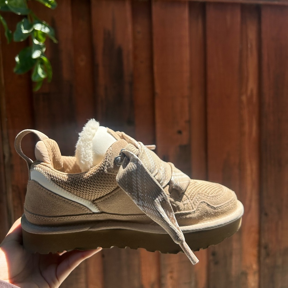 UGG Tan Sneakers with Cream Accents